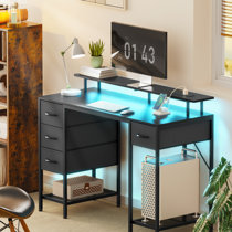 Wayfair desk deals with drawers